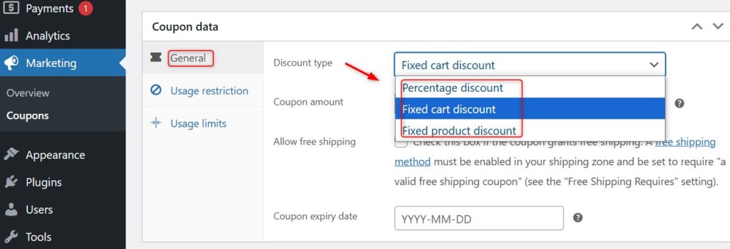 discount type
